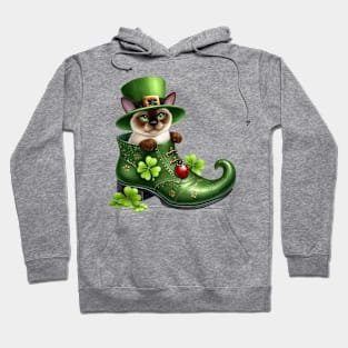 Burmese Cat Shoes For Patricks Day Hoodie